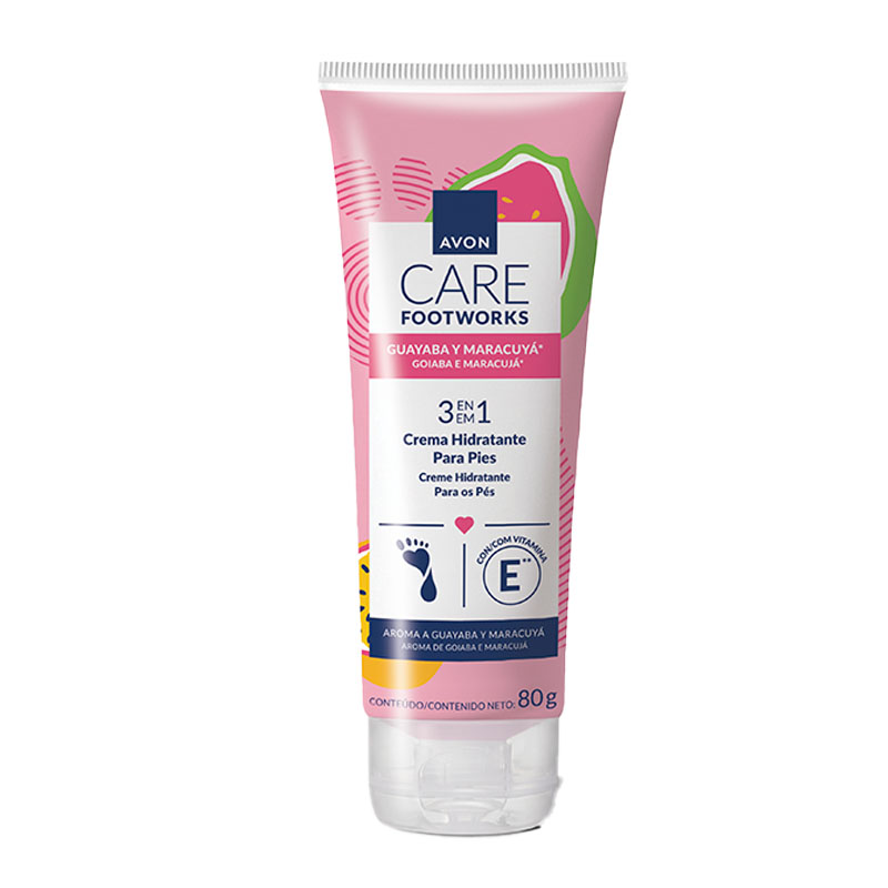Crema exfoliante para pies de Guayaba y Maracuy&aacute; Avon Care 80 g