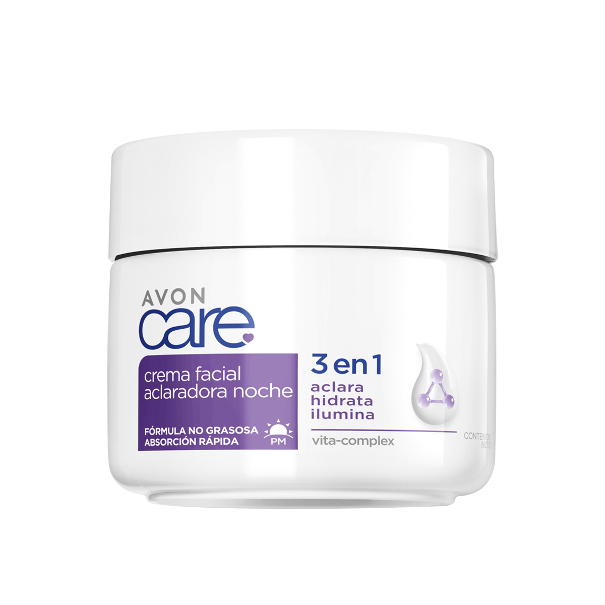Crema Aclaradora Noche 3 en 1 Avon care