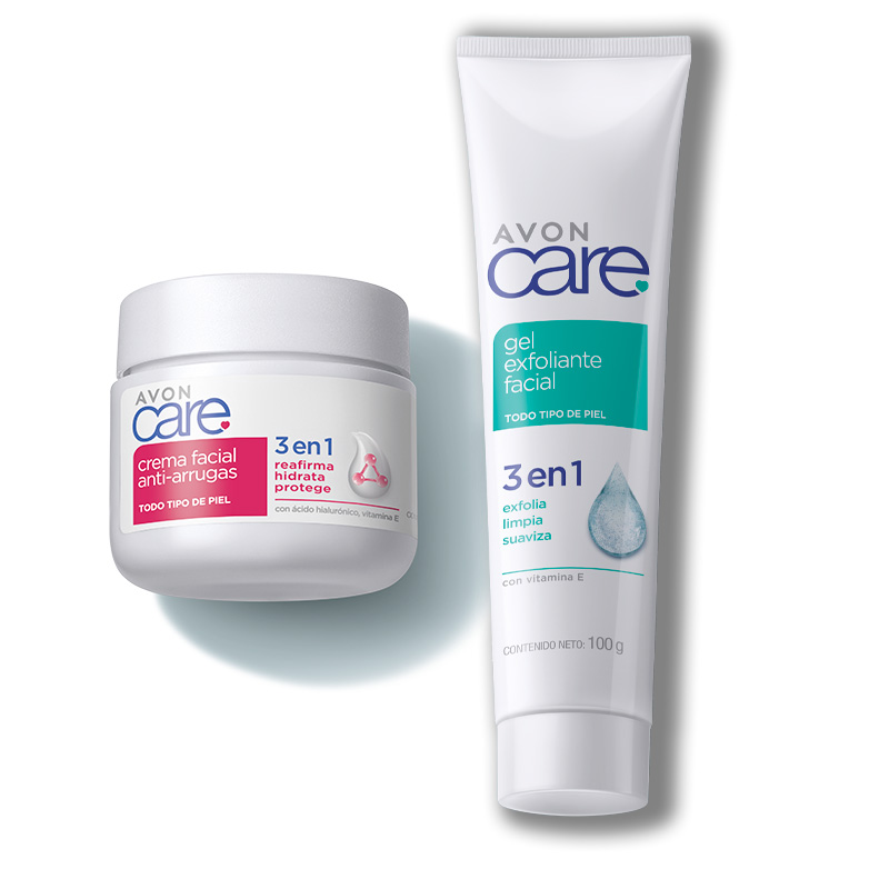 Kit x 2 Gel Exfoliante Facial 100 g+ Crema facial renovadora 100 g
