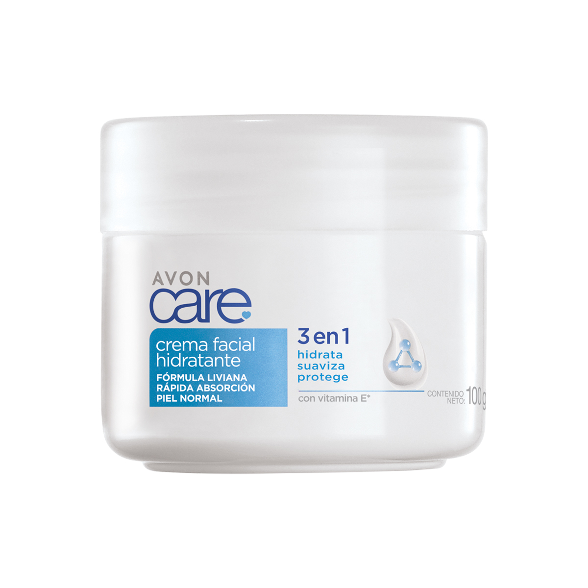Crema Facial Hidratante 3 en 1 Avon Care